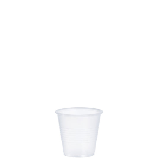 Solo Galaxy 3.5 oz. Translucent Plastic Cold Cup – Ribbed Design - 2,500/Case