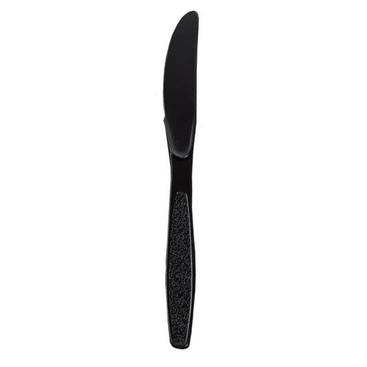 Ambiance Heavy Weight Polystyrene Knife Black 7.5" - 1,000/Case