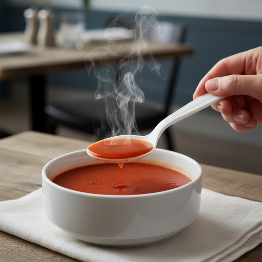 Ambiance Heavy Weight Polystyrene Soup Spoon - 1,000/Case