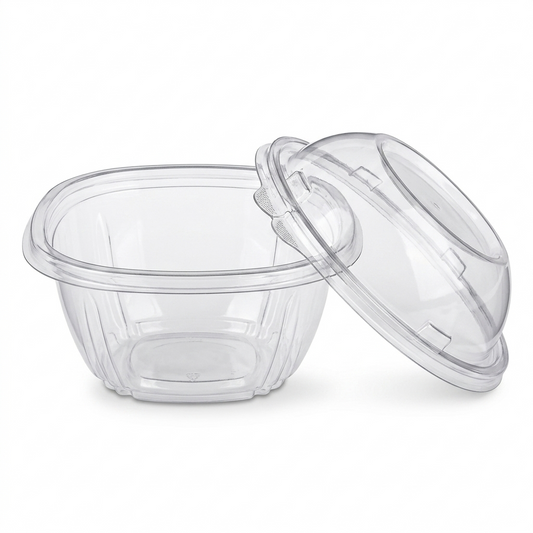 Dart SafeSeal 16 oz. Tamper-Evident PET Bowl with Dome Lid – 240/Case