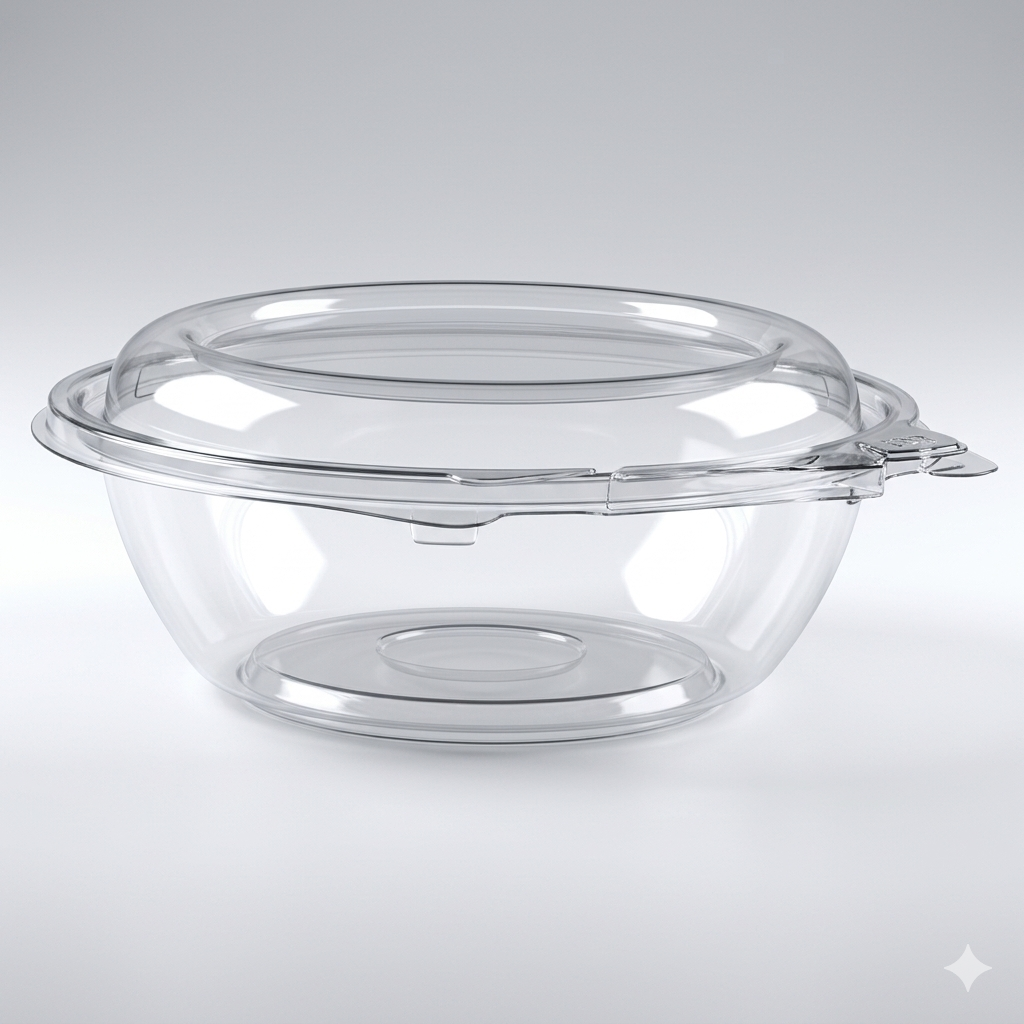 Dart SafeSeal 16 oz. Tamper-Evident PET Bowl with Dome Lid – 240/Case