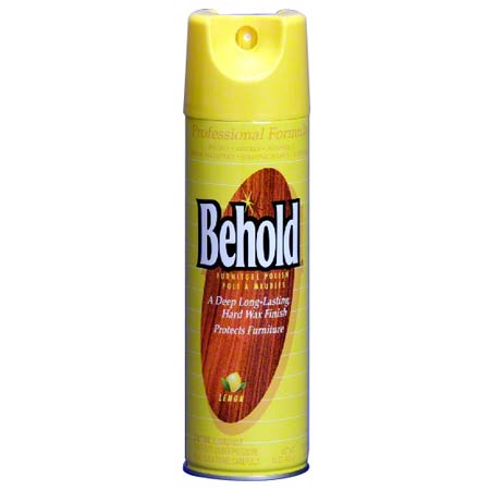 Ecolab Professional Behold Furniture Polish Lemon Aerosol 16 oz – 6/Carton