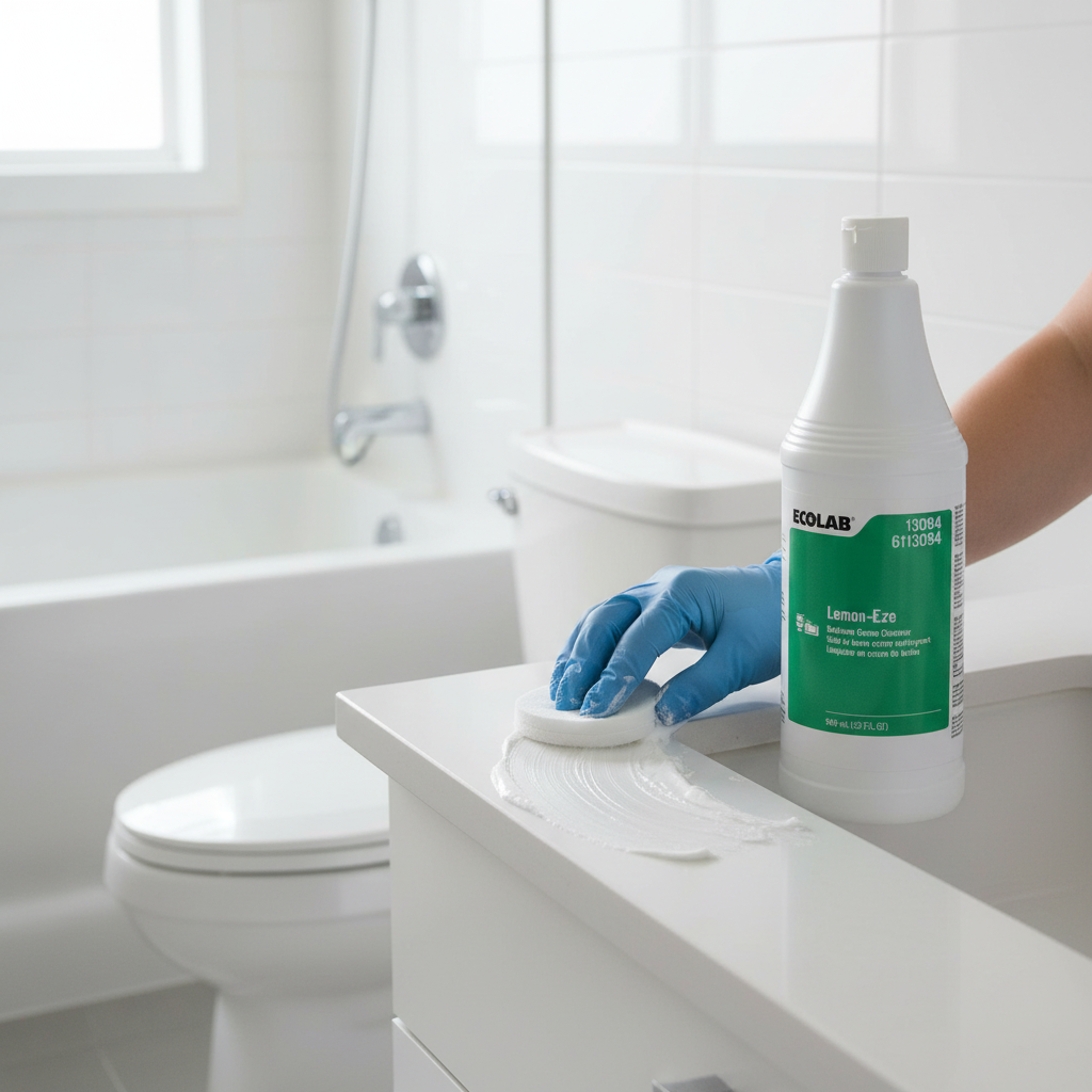 Ecolab Lemon-Eze Bathroom Creme Cleanser, 32 oz – 12/Case