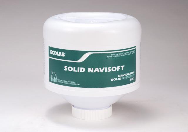 Ecolab Solid Navisoft Concentrated Laundry Softener – 2/Case