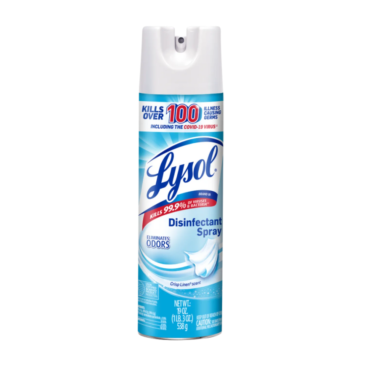 Lysol Crisp Linen Disinfectant Spray, 19 oz – 12/Case