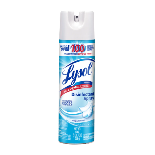 Lysol Crisp Linen Disinfectant Spray, 19 oz – 12/Case