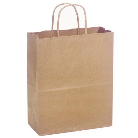 Natural Kraft Paper Bags with Twisted Handles – Eco-Friendly Takeout & Retail