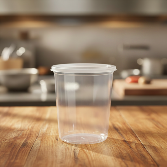 Fabri-Kal Pro-Kal 16 oz. Clear Polypropylene Deli Container – 500/Case