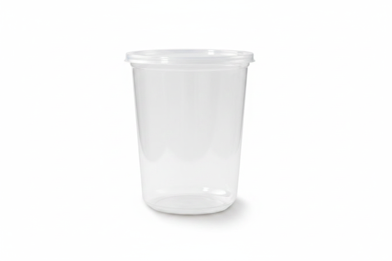 Fabri-Kal Pro-Kal 8 oz. Clear Polypropylene Deli Container – 500/Case