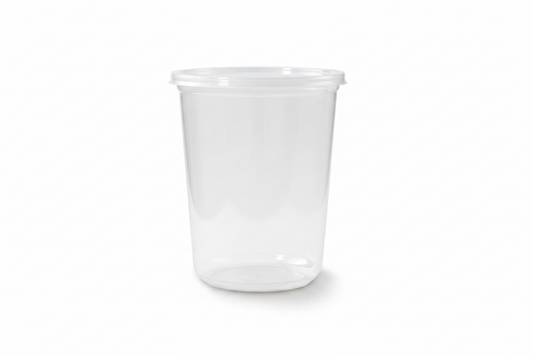 Fabri-Kal Pro-Kal 8 oz. Clear Polypropylene Deli Container – 500/Case