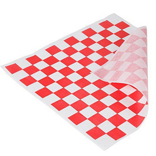 Handy Wacks Red/White Check Basket Liner Sheets 12 x 12 – 3000/Case