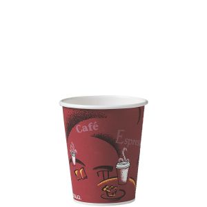 Solo Bistro Single Wall Poly Paper Hot Cup – 4 oz. – 1,000/Case