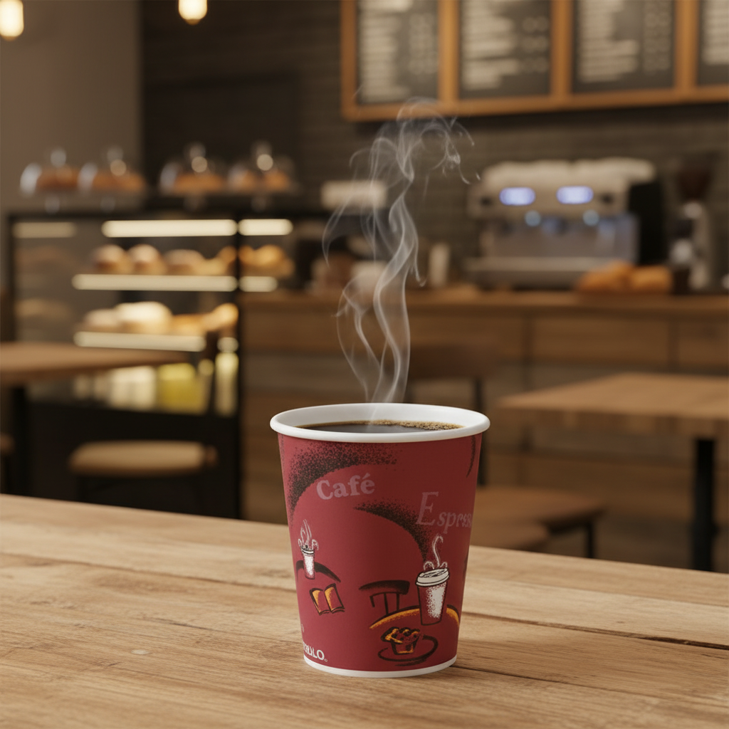 Solo Bistro Single Wall Poly Paper Hot Cup – 4 oz. – 1,000/Case