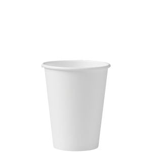Solo White Single Wall Poly Paper Hot Cup – 12 oz. – 1,000/Case