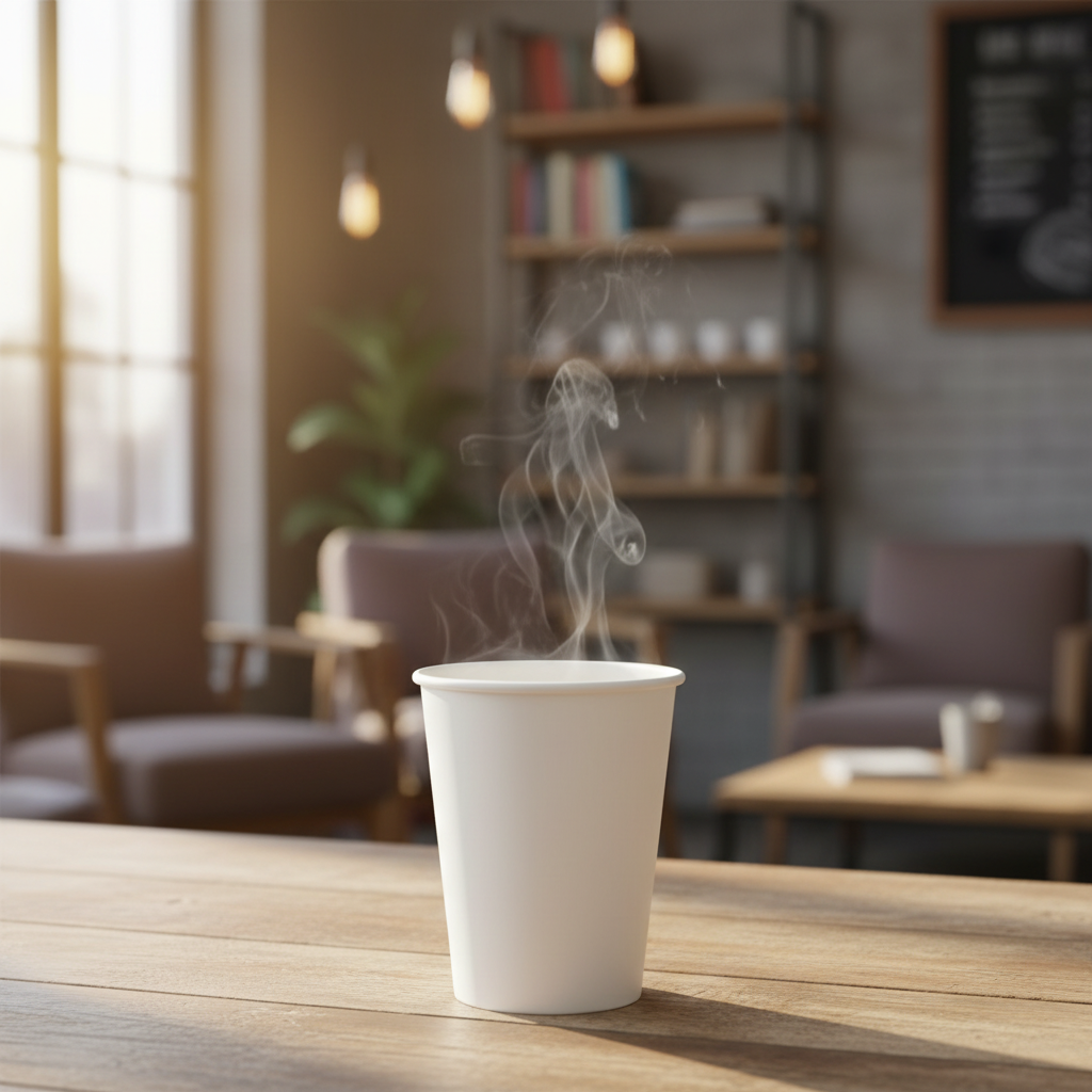 Solo White Single Wall Poly Paper Hot Cup – 12 oz. – 1,000/Case