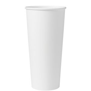 Solo White Single Wall Poly Paper Hot Cup – 24 oz. – 500/Case