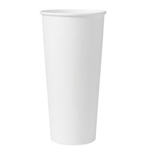 Solo White Single Wall Poly Paper Hot Cup – 24 oz. – 500/Case